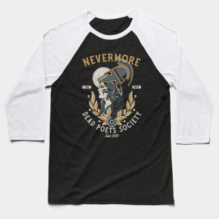 Nevermore Dead Poets Society - Vintage Distressed Traditional Tattoo Baseball T-Shirt